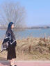 MITHAOL KUSC圍巾女秋冬保暖披肩斗篷女士圍脖生日禮物送女朋友 黑色【禮盒裝】 曬單實(shí)拍圖