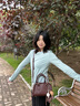 CinvaiKrose【趙昭儀同款】包包女包2025新款手提保齡球斜挎包教師節(jié)禮物生日 咖啡色【送女友老婆女生禮物走心】 曬單實拍圖