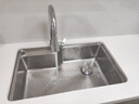 科勒（KOHLER）水槽大單槽304不銹鋼加厚水槽抽拉龍頭套餐28409套餐臺上/下盆 曬單實(shí)拍圖