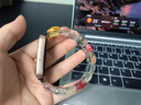 Freeson 適用華為WATCH GT4/GT5/GT5Pro表帶藝術(shù)玻璃珠鏈表帶 創(chuàng  )意腕帶 多巴胺時(shí)尚冰晶女款18mm9?？?曬單實(shí)拍圖