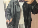 妙奕嘉黑色仿皮皮衣外套女皮夾克外套女秋冬季外套衣服女裝上衣短款外套 美拉德機車(chē)皮衣防風(fēng)外套【黑色】 M （建議100-115斤） 曬單實(shí)拍圖