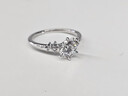 慕璨（OWN SHINE）【官方正品】柏林情書鉑金戒指60分培育鉆結(jié)婚求婚戒指送女友禮物 【主石0.7ct±0.05】 11號 曬單實(shí)拍圖