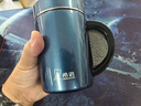 希諾（HEENOOR）保溫杯男士辦公杯大容量杯子帶手柄帶濾網(wǎng)長(cháng)輩泡茶水杯禮盒裝 藍墨茶500ml 曬單實(shí)拍圖