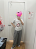 優(yōu)衣庫女裝UT品牌合作系列印花短袖T恤480663 03 灰色 L /160/88A 曬單實(shí)拍圖