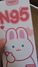 京祝兒童口罩n95醫(yī)用3-6-12歲透氣3d立體防塵口罩夏季男女孩 兔30枚 曬單實(shí)拍圖