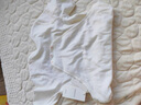 babylove嬰幼兒包屁衣春秋寶寶三角哈衣新生兒居家爬服春季簡(jiǎn)約風(fēng)醋酸羊絨 凈蓮白 73cm 曬單實(shí)拍圖