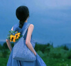 茵曼萊賽爾歐若風(fēng)掛脖無(wú)袖連衣裙2025夏季女裝新品寬松a字裙子 淺藍色 M 曬單實(shí)拍圖