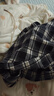 IEF/愛(ài)依服2025秋季新款韓版休閑通勤氣質(zhì)復古格子設計百搭外披 藍白格 均碼 曬單實(shí)拍圖