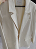 尚都比拉氣質(zhì)通勤西裝女秋季免打理寬松小西服高智感休閑外套 米杏色 M 曬單實(shí)拍圖