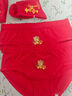 alliatime女童紅內褲本命年馬12歲兒童棉質(zhì)三角褲頭中大童2026女孩短褲A類(lèi) 紅色 大吉大利+馬年愛(ài)心圖案* 2條 +2雙襪 160 【建議150-155cm，70-85斤】 曬單實(shí)拍圖