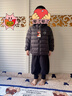 迪士尼（Disney）男女童輕薄連帽羽絨外套90絨校服神器內搭兒童羽絨服 黑   120    曬單實(shí)拍圖