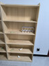 實(shí)木書(shū)架落地置物架一體靠墻兒童書(shū)柜桌上面客廳收納置物儲物架子 【全實(shí)木加寬】80*24-六層 曬單實(shí)拍圖