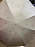 天堂 防紫外線晴雨傘三折 雨傘黑膠防曬太陽(yáng)傘遮陽(yáng)晴雨傘 甘酪白 曬單實(shí)拍圖
