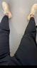 蕉下（beneunder）休閑褲子男通勤戶外長褲彈力涼感錐形褲CC925漫暮黑XL 曬單實拍圖
