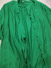 皮爾卡丹（pierre cardin）2025年春季新款大碼闊腿褲文藝立領(lǐng)襯衫兩件套夏裝時(shí)尚棉麻套裝女 綠色 2XL 建議130-140斤左右 曬單實(shí)拍圖