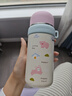 卡蘭古斯生日禮物水杯保溫杯子不銹鋼保溫杯茶杯節日伴手禮咖啡杯 卡通提繩保溫杯【粉色】350ml 曬單實(shí)拍圖