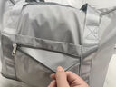唐獅大容量手提短途旅行包女時(shí)尚輕便行李包防水出差登機行李袋男 灰色 曬單實(shí)拍圖