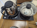 益茶福全自動(dòng)上水電熱水壺底部上水嵌入式茶臺(tái)功夫茶燒水壺飲水燒水一體機(jī)抽水玻璃煮茶壺保溫泡茶壺 SQ-008金色玻璃套裝 1L 曬單實(shí)拍圖