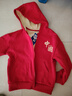 真維斯童裝兒童外套春秋款2025新款男童上衣加絨中大童秋裝衣服連帽衛衣開(kāi)衫 【加絨款】紅/圓中國B(niǎo) 130 曬單實(shí)拍圖