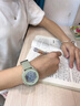 迪士尼手表女款學(xué)生初高中生兒童女孩只看時(shí)間鬧鐘初中女生電子表 輕盈系列-薄荷綠（耐臟不易染色） 曬單實(shí)拍圖