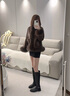 愛(ài)步（ECCO）靴子女 2025新款時(shí)尚百搭長(cháng)筒粗跟輕奢低跟女靴 都市222073 黑色22207351052 38 曬單實(shí)拍圖