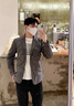 皮爾卡丹（pierre cardin）男士短款羽絨服2025新款衣服翻領(lǐng)上衣輕薄保暖冬季三防西裝領(lǐng) 灰色 XL (建議135-145斤) 曬單實(shí)拍圖