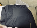 皮爾卡丹胖哥加肥加大男士長(cháng)袖t恤特大碼春秋純棉V領(lǐng)打底衫肥佬胖子男裝 2010V領(lǐng)黑色 5XL 200【建議230斤-260斤】 曬單實(shí)拍圖