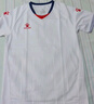 KELME /卡爾美定制足球服男套裝比賽透氣短袖V領(lǐng)組隊(duì)服印字印號(hào)球衣 白紅 L 曬單實(shí)拍圖