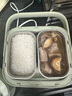 小熊（Bear）電熱飯盒 加熱飯盒 保溫飯盒可加熱 雙層四膽辦公室蒸煮熱飯神器可預(yù)約上班族加熱便當盒DFH-G16W7 曬單實拍圖