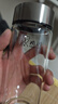 希諾單層玻璃杯男家用商務(wù)辦公泡茶杯子便攜車載水杯XN-6015 280mL 曬單實(shí)拍圖