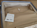 新秀麗（Samsonite）行李箱25英寸拉桿箱豎條紋大容量旅行箱托運密碼箱拿鐵咖GU9 曬單實(shí)拍圖