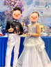 思妙星女童晚禮服輕奢小眾高端生日花童女孩公主裙兒童主持人鋼琴演出服 灰色長(zhǎng)款 130 曬單實(shí)拍圖