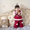 G.DUCKKIDS小黃鴨拜年服喜慶周歲禮服男寶寶套裝冬季中國風(fēng)馬年新年嬰兒衣服 紅色拜年服 85 cm 曬單實(shí)拍圖