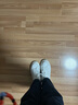 百思圖豬皮鞋墊運動(dòng)休閑厚底增高小白鞋圓頭女休閑鞋 白色/黑色 38 曬單實(shí)拍圖