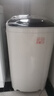 志高脫水機(jī)單甩干脫水機(jī)干桶甩干機(jī)小型迷你家用甩干桶出租房宿舍大容量單杠脫水桶烘干一體機(jī)以舊換新 12公斤【不銹鋼桶】三年免費(fèi)換新售后無憂 曬單實(shí)拍圖