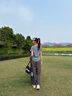 PHIGEER速干運(yùn)動(dòng)套裝女夏季透氣寬松羽毛球服短袖專(zhuān)業(yè)跑步健身訓(xùn)練服t恤 藍(lán)色兩件套（墨灰褲） M【推薦90-108斤】 曬單實(shí)拍圖