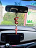 祺安福檀木十字架汽車(chē)掛件一鹿平安車(chē)內吊墜后視鏡掛飾創(chuàng  )意禮品出 可愛(ài)大眼一鹿平安十字架車(chē)掛 曬單實(shí)拍圖