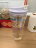 物生物（RELEA）玻璃杯大容量水杯女高顏值咖啡杯防燙泡茶杯子650ml茶水分離杯冰 曬單實(shí)拍圖