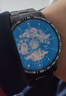 帝茲（DiziziD）手表男士機械表全自動(dòng)鏤空腕表夜光防水高中生學(xué)生禮物送男友 【炫彩藍光鏡面】黑殼黑面鋼帶 曬單實(shí)拍圖