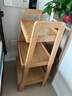 顧家家居實(shí)木落地置物架書(shū)架家用靠墻多層梯形收納書(shū)架儲物實(shí)用落地展示架 【精選進(jìn)口橡膠木|加厚層板】原木色 65cm（包安裝） 顧家甄選-免費送貨上門(mén) 曬單實(shí)拍圖