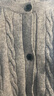 優(yōu)衣庫女裝紐花圓領(lǐng)針織開(kāi)衫/毛衣外套空調衫通勤秋冬新款481477 03 灰色 XL 曬單實(shí)拍圖