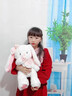 EVANOVM小熊玩偶兔子公仔布娃娃毛絨玩具七夕情人節女生日禮物送女友 晚安兔兔 40厘米 曬單實(shí)拍圖