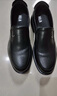 海瀾之家HLA皮鞋男士透氣商務(wù)休閑套腳一腳蹬男鞋HAAPXM1DAL069 黑色42 曬單實(shí)拍圖