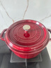 WOLL琺瑯鍋櫻桃紅鑄鐵鍋湯燜家用電磁爐煲湯燉鍋24cm 曬單實(shí)拍圖