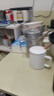 CLITON陶瓷馬克杯大容量帶勺蓋咖啡杯牛奶杯早餐杯辦公杯茶杯白色350ml 曬單實(shí)拍圖