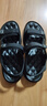 啄木鳥(niǎo)涼鞋男夏季新款氣墊軟底休閑真軟皮運動(dòng)沙灘鞋外穿兩用涼拖鞋 黑色 41 曬單實(shí)拍圖