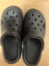 名創(chuàng)優(yōu)品（MINISO）洞洞鞋男士夏季外穿防滑厚底eva踩屎感涼鞋防臭海邊沙灘包頭拖鞋 曬單實(shí)拍圖