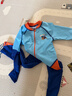 汪汪隊立大功兒童泳衣男童連體長(cháng)袖夏季中小童泳衣女童防曬A類(lèi)泳裝游泳裝備 天藍（A類(lèi)-防曬抗氯抑菌） 120 曬單實(shí)拍圖