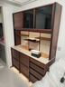 續寫(xiě)家具實(shí)木巖板餐邊柜靠墻一體黑胡桃木洞石櫥柜收納儲物置物柜 【踢腳線(xiàn)抽屜】1.5米 曬單實(shí)拍圖