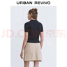 UR七夕2025秋季新款女簡約休閑紋理萌寵刺繡修身針織衫UYY950100 藏青 XL 曬單實拍圖